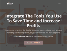 Tablet Screenshot of fuzedapp.com